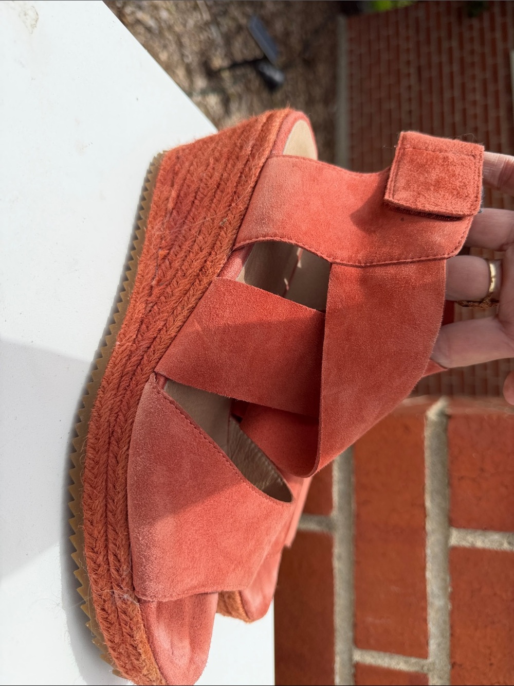 Women's Coral Suede Platform Sandal espadrille